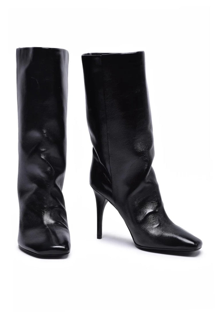 Brunofrisoni Asymmetrical Toe Ankle Boots - Black