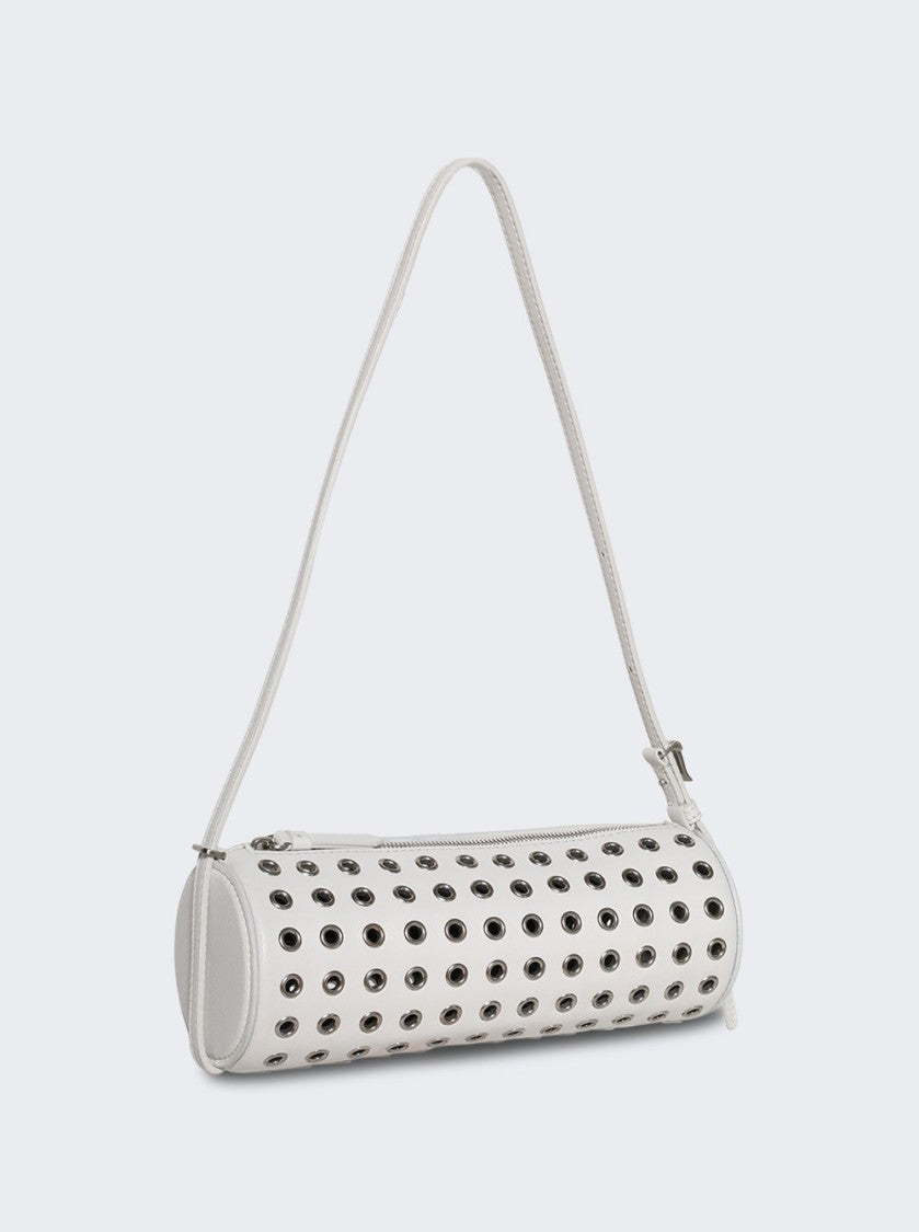 Proenza Schouler Silo Bag In Eyelet Covered Nappa Optic White