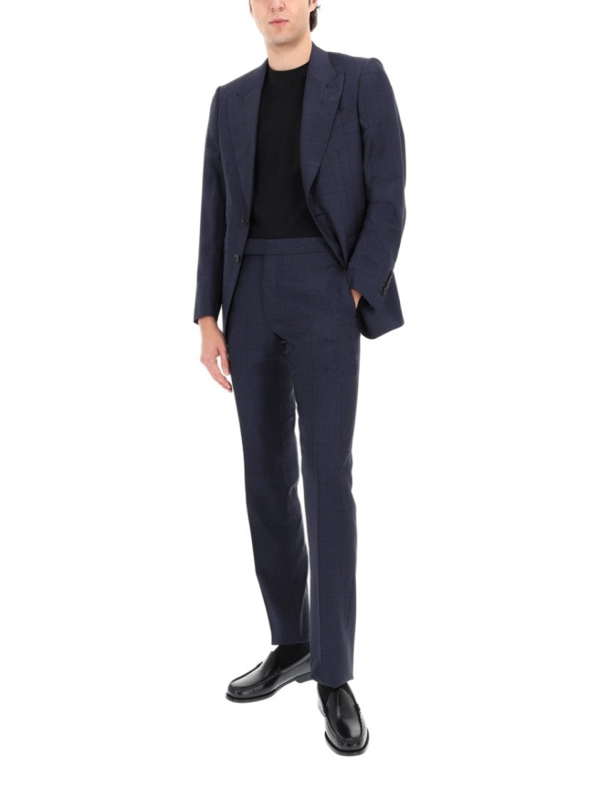 Tom Ford Overcheck Shelton Wool Tailored Suit