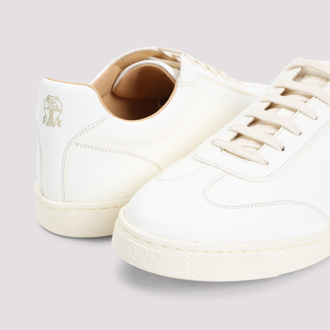 Brunello Cucinelli White Leather Sneakers