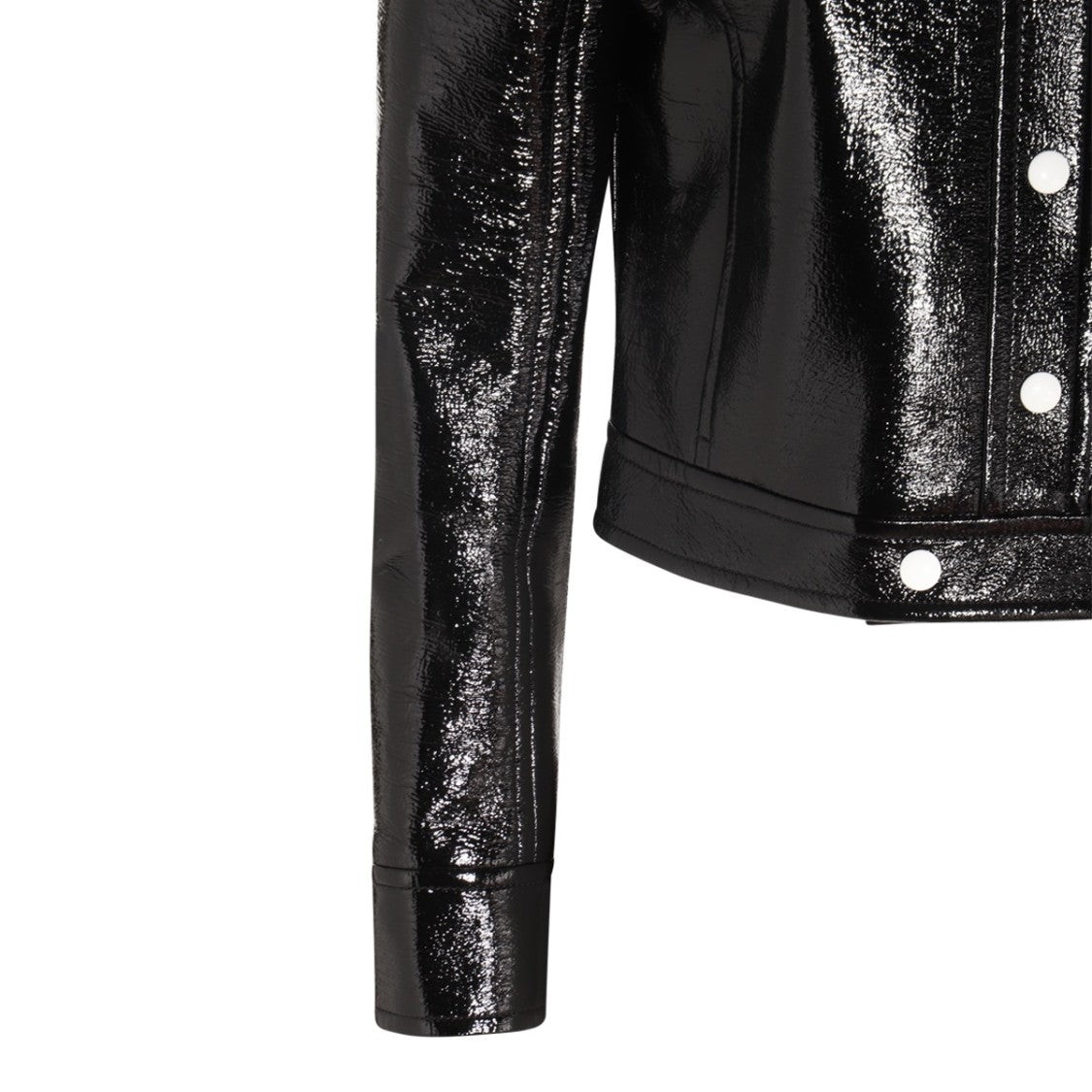 Courrèges Black Jacket With Silver Hardware