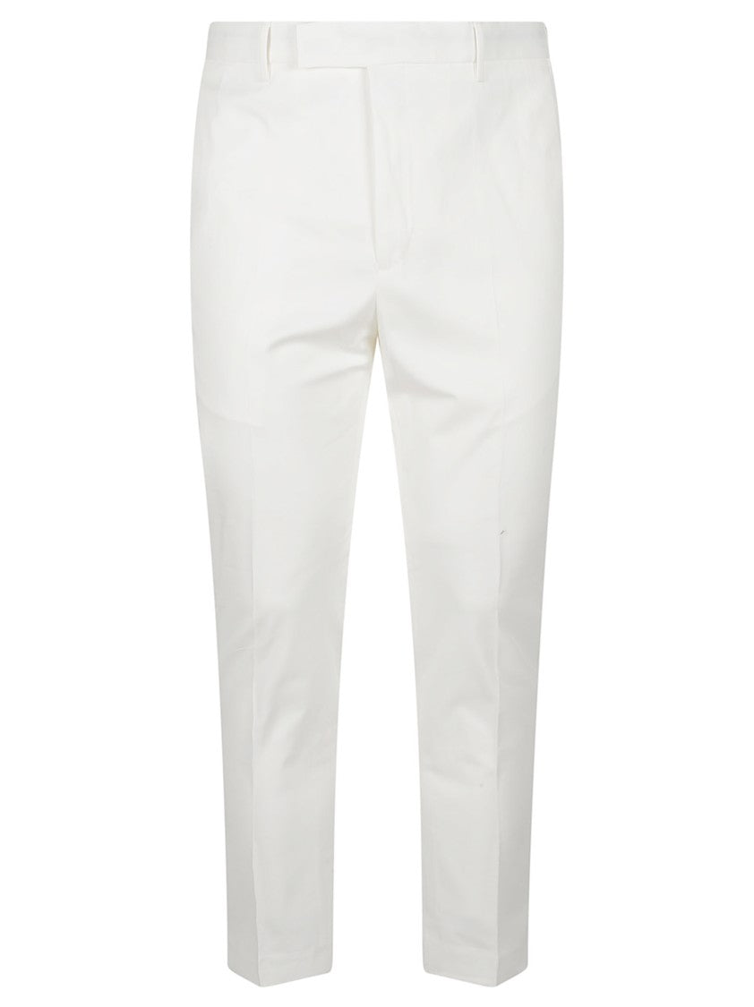 Pt Torino Dieci White Cropped Slim Pants