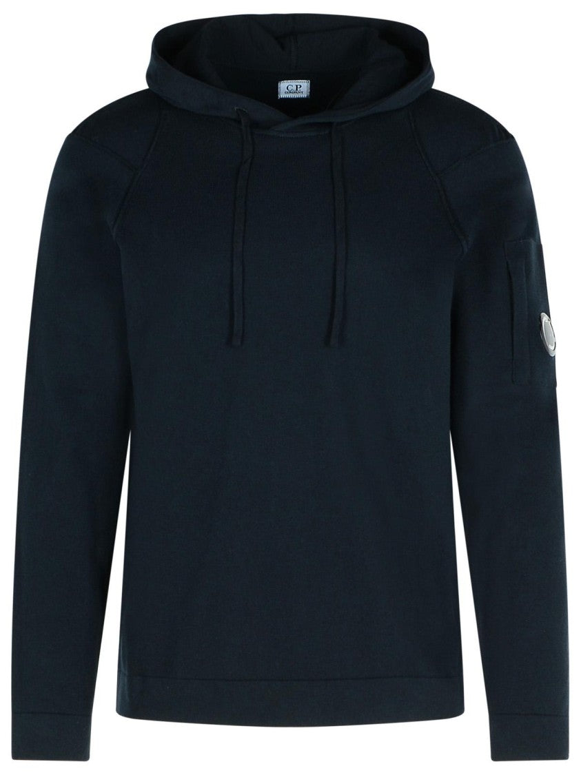 C.P. Company Lens' Blue Cotton Sweatshirt