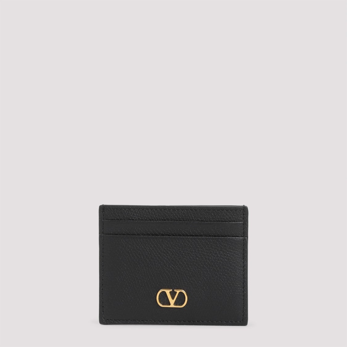 Valentino Black Grained Leather Wallet