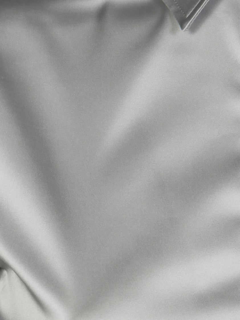 Friedman Satin Shirt With Classic Collar