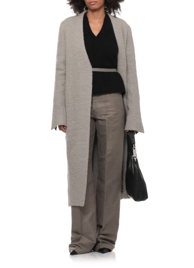 Rick Owens Straight-Leg Fabric Pants With Five-Pocket Design