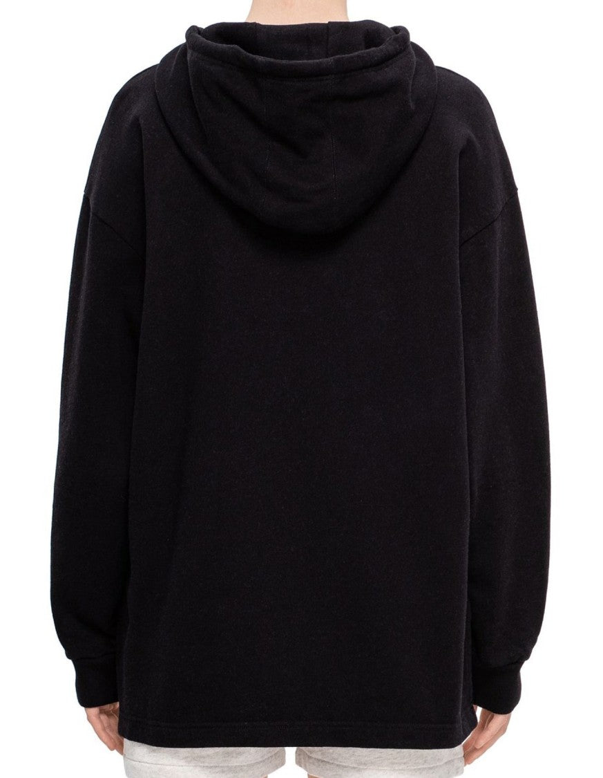 Isabel Marant Black Hoodie With Logo And Relaxed Fit