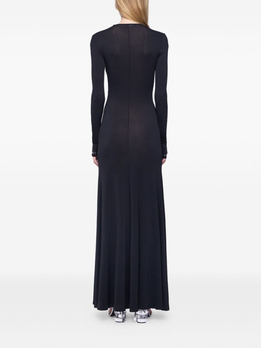 Rabanne Second-Skin Black Dress With Bold Cut-Outs