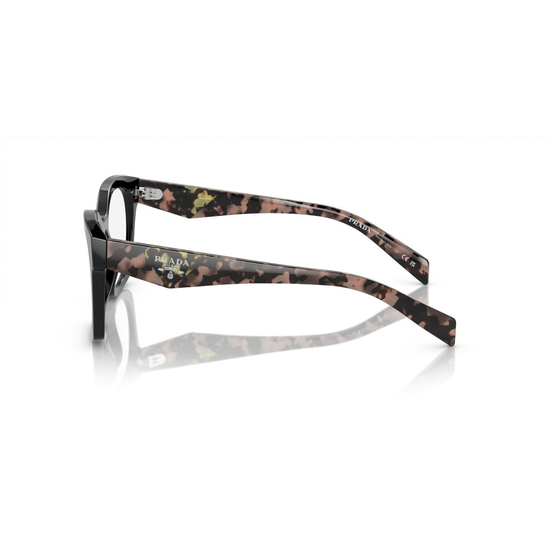 Prada 0Pr A05v Square Black Acetate Sunglasses