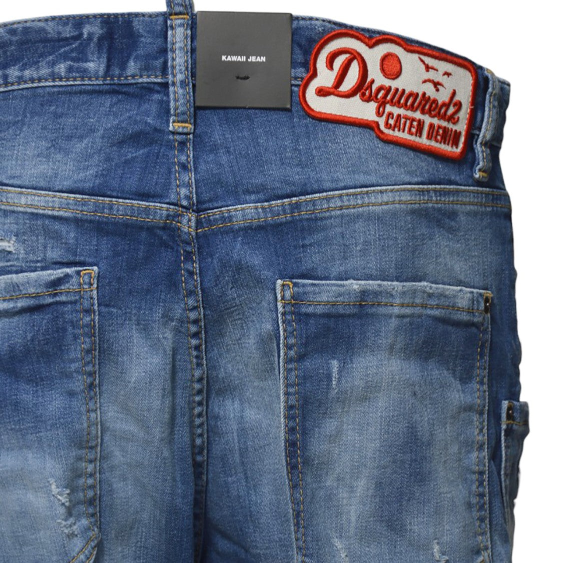Dsquared2 Kawaii Small Wash Jeans In Blue Denim