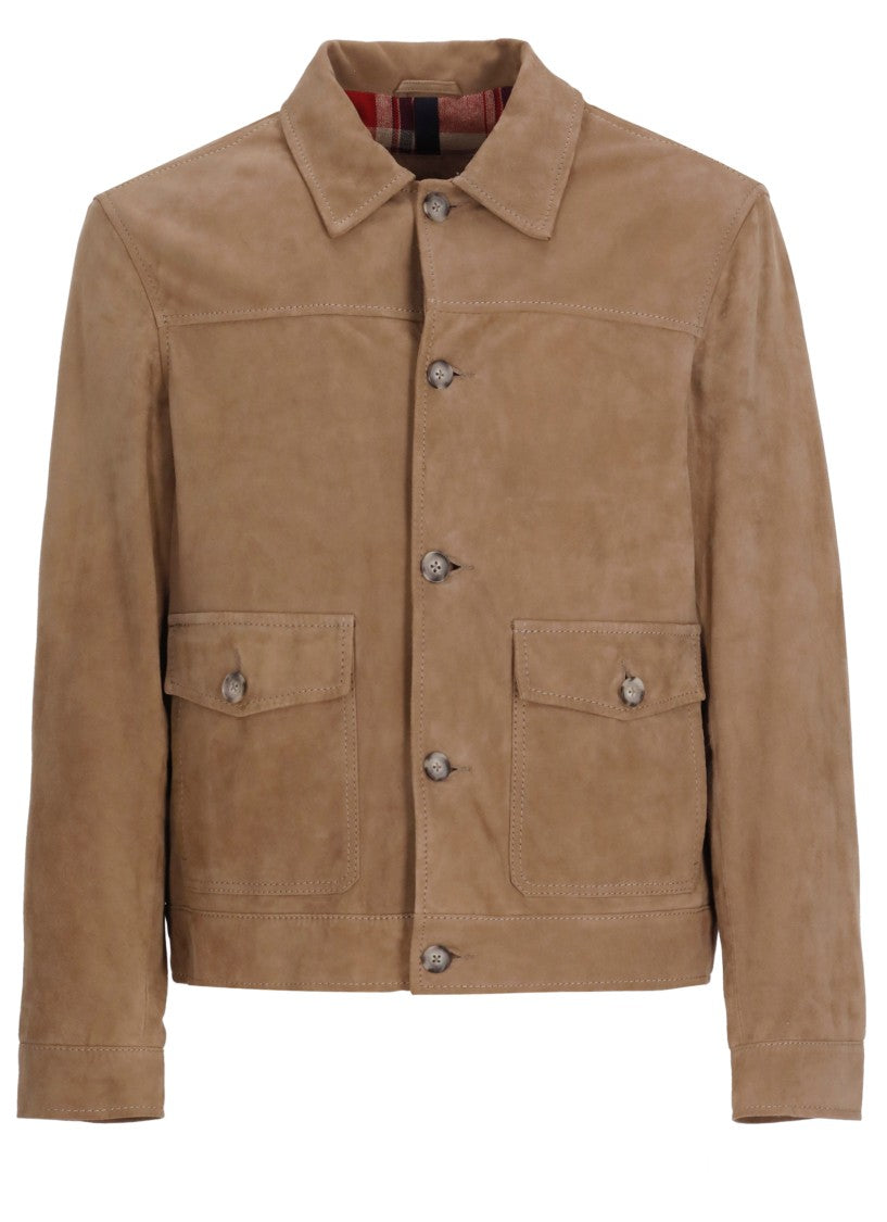 The Jack Leathers Beige Bayonne Suede Leather Jacket