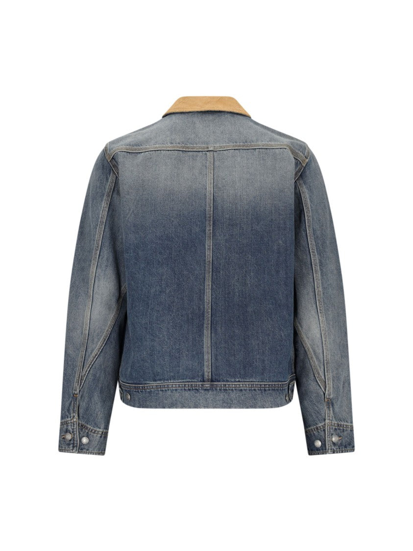 Alexander Mcqueen Denim Zip Jacket – Blue