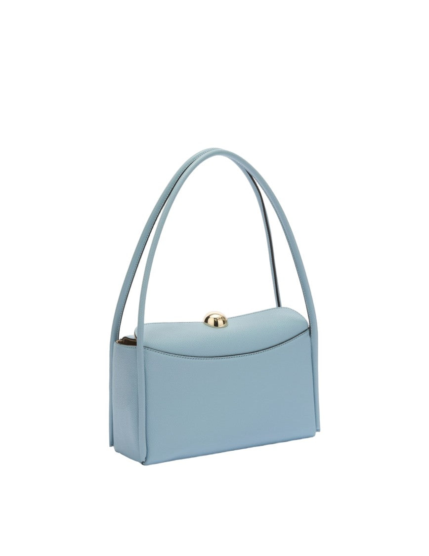Furla Nicole M Boston Leather Shoulder Bag, Sugar Paper