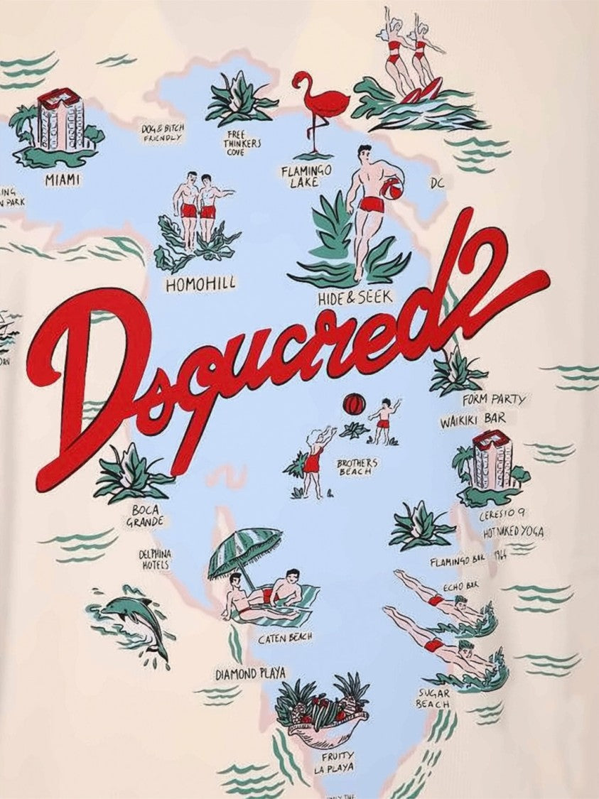 Dsquared2 Relaxed-Fit Graphic Print T-Shirt