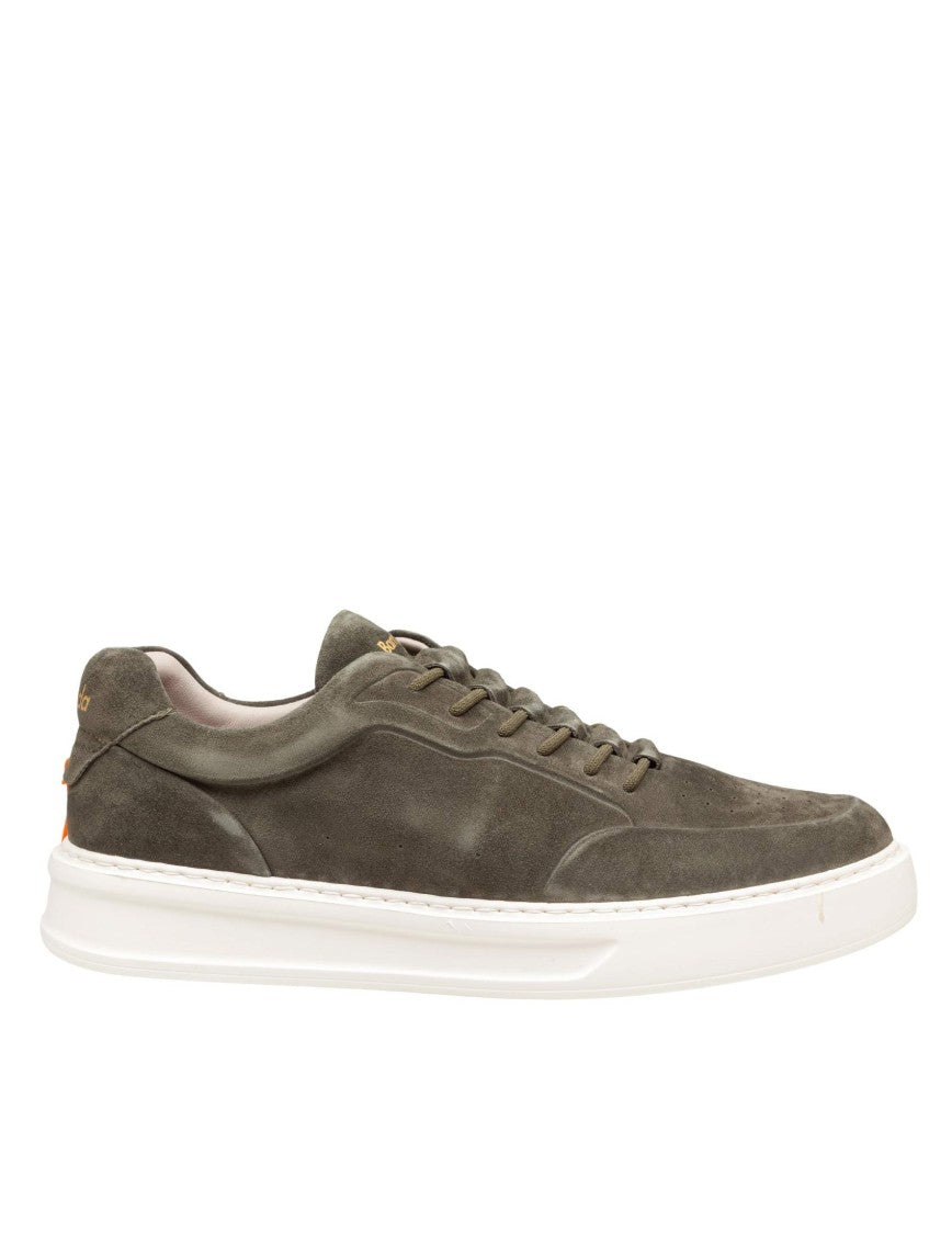 Barracuda Phoenix Suede Sneakers In Military Green
