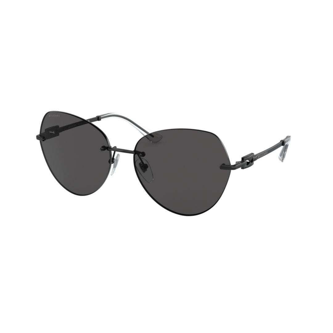 Bulgari 6183 Sole Rimless Oversized Cat-Eye Sunglasses