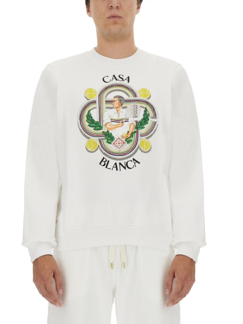 Casablanca Regular Fit Sweatshirt With Logo Design