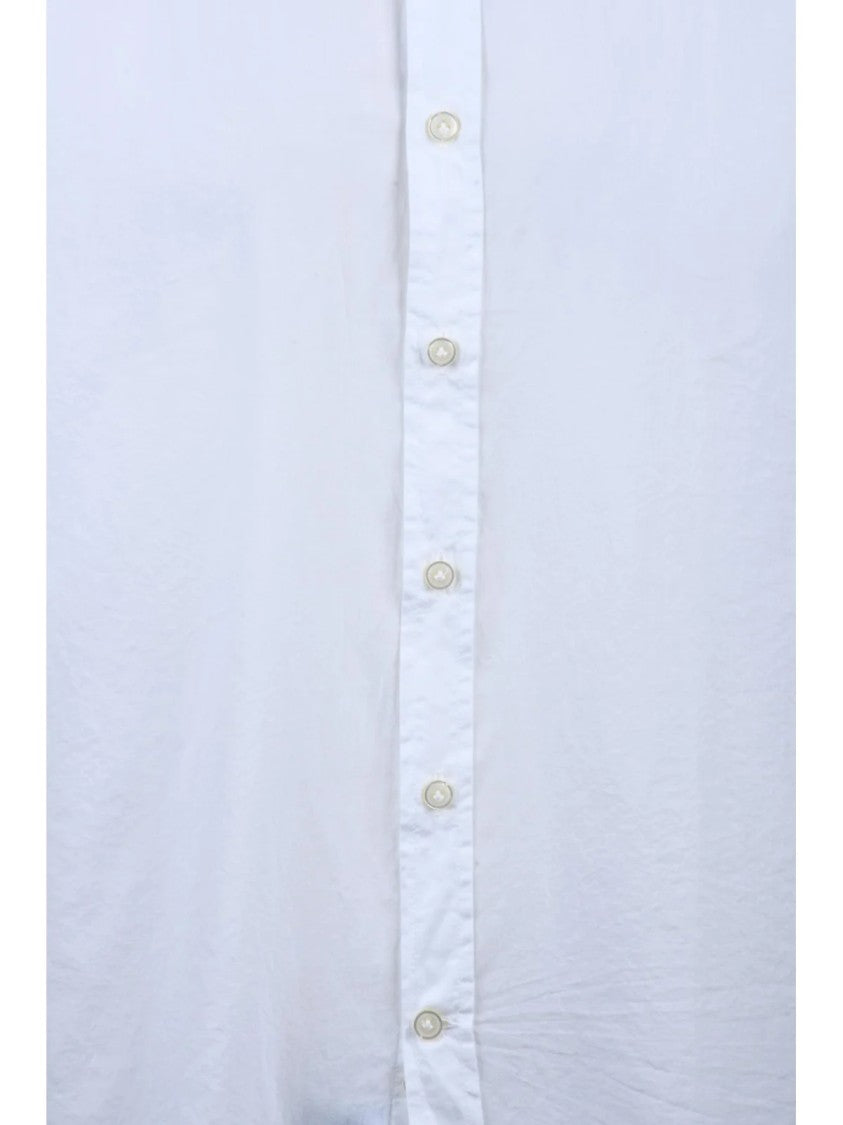 Sonrisa White Classic Long-Sleeve Shirt With Button-Down Front