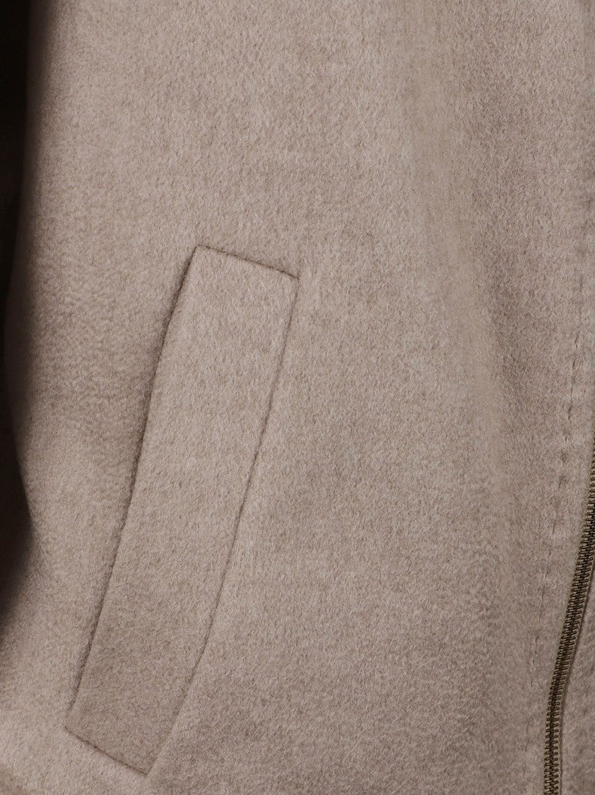 Max Mara Boxy Short Jacket With Cape-Like Sleeves