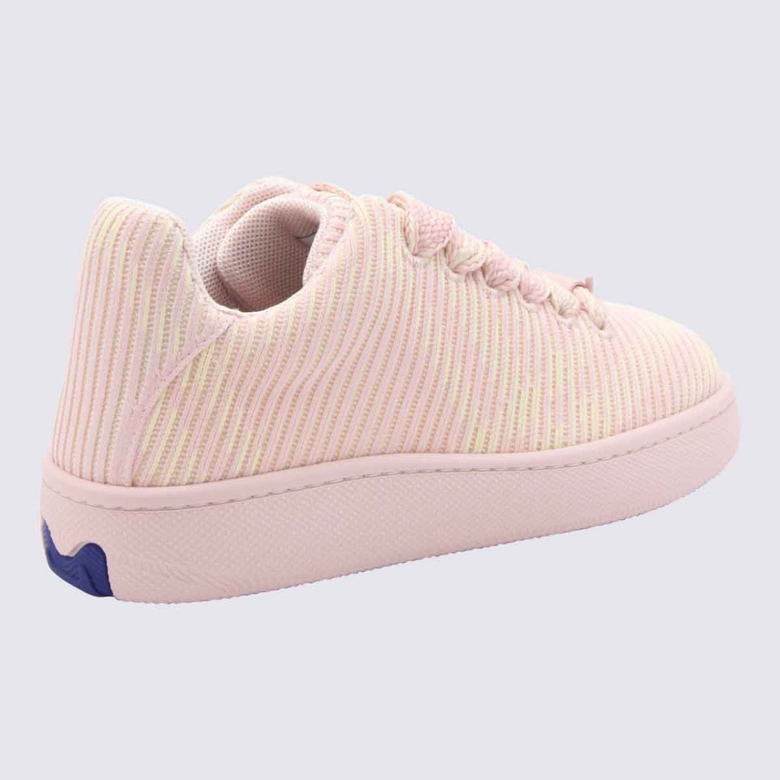 Burberry Low-Top Sneakers With Ribbed Texture And Contrast Detail