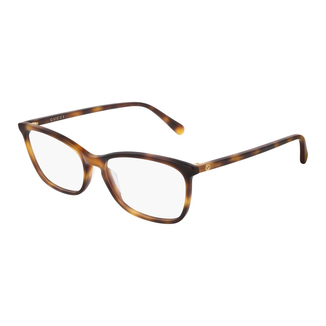 Gucci Gg0548o Rectangular Tortoiseshell Eyeglasses