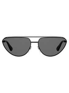 Moschino Cat-Eye Sunglasses With Lightweight Black Metal Frame