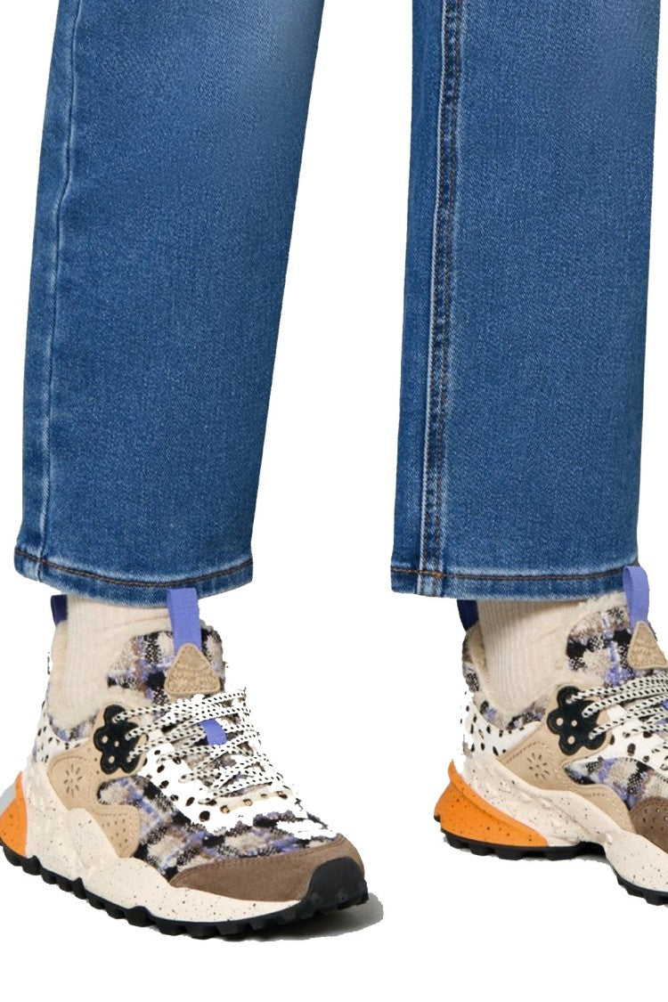 Flower Mountain Multicolor Leather Low-Top Sneakers