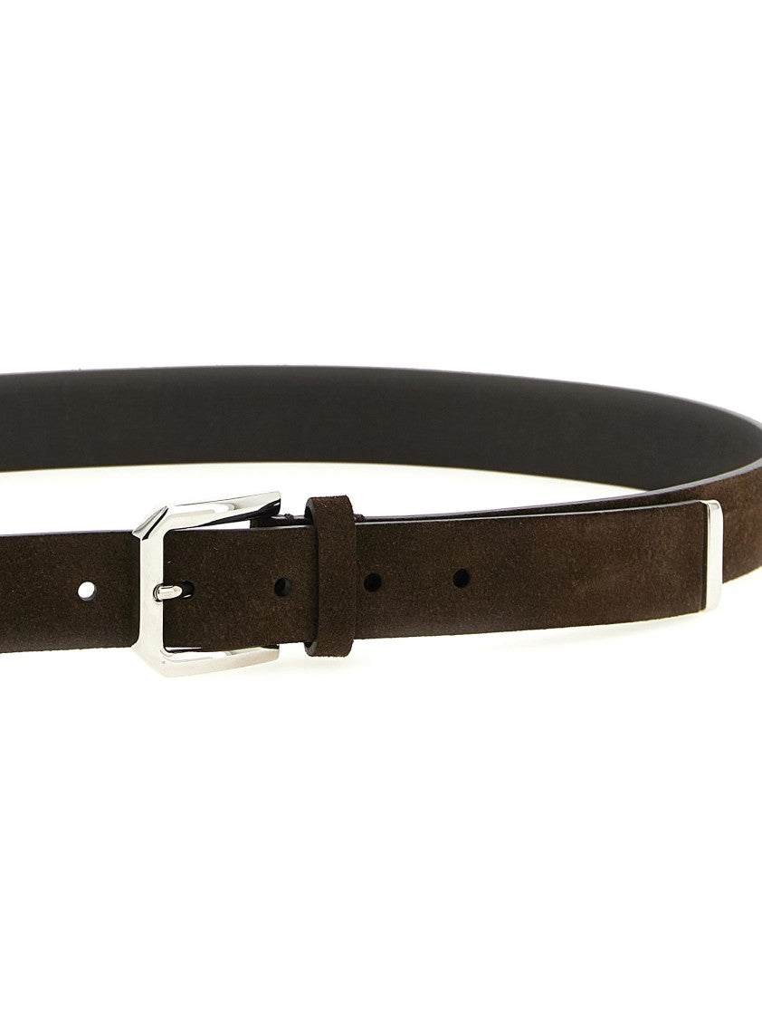 Brunello Cucinelli Inverted Leather Belt