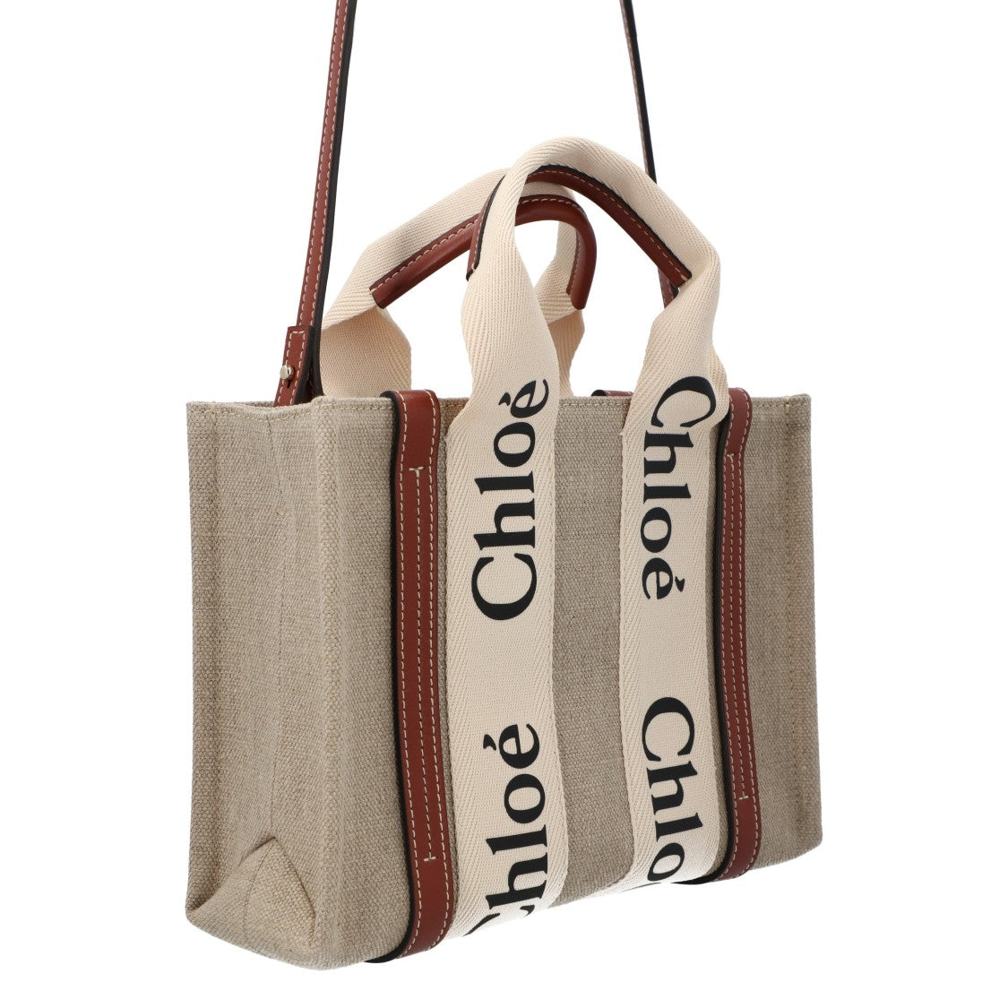 Chloé Small Woody Tote Bag Brown