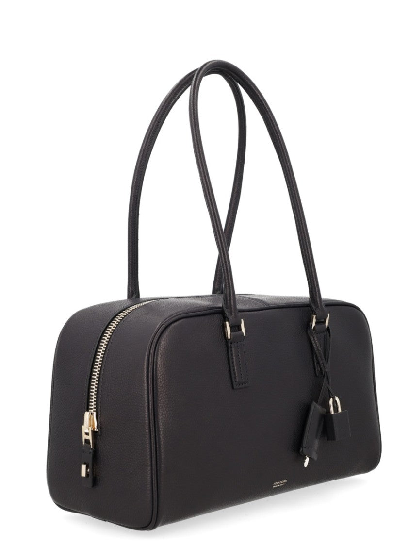 Tom Ford Small Leather Wrapped Padlock Shoulder Bag