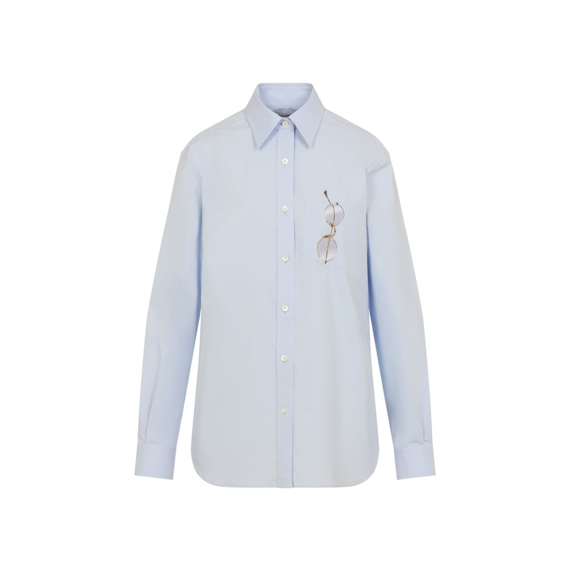 Moschino Classic Button-Down Shirt With Unique Glasses Pocket