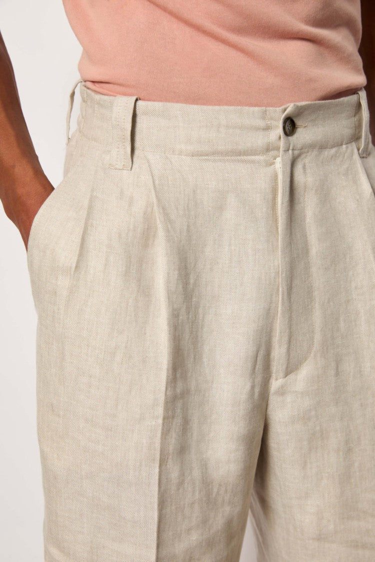L.B.M. 1911 Relaxed Fit Beige Bermuda Shorts