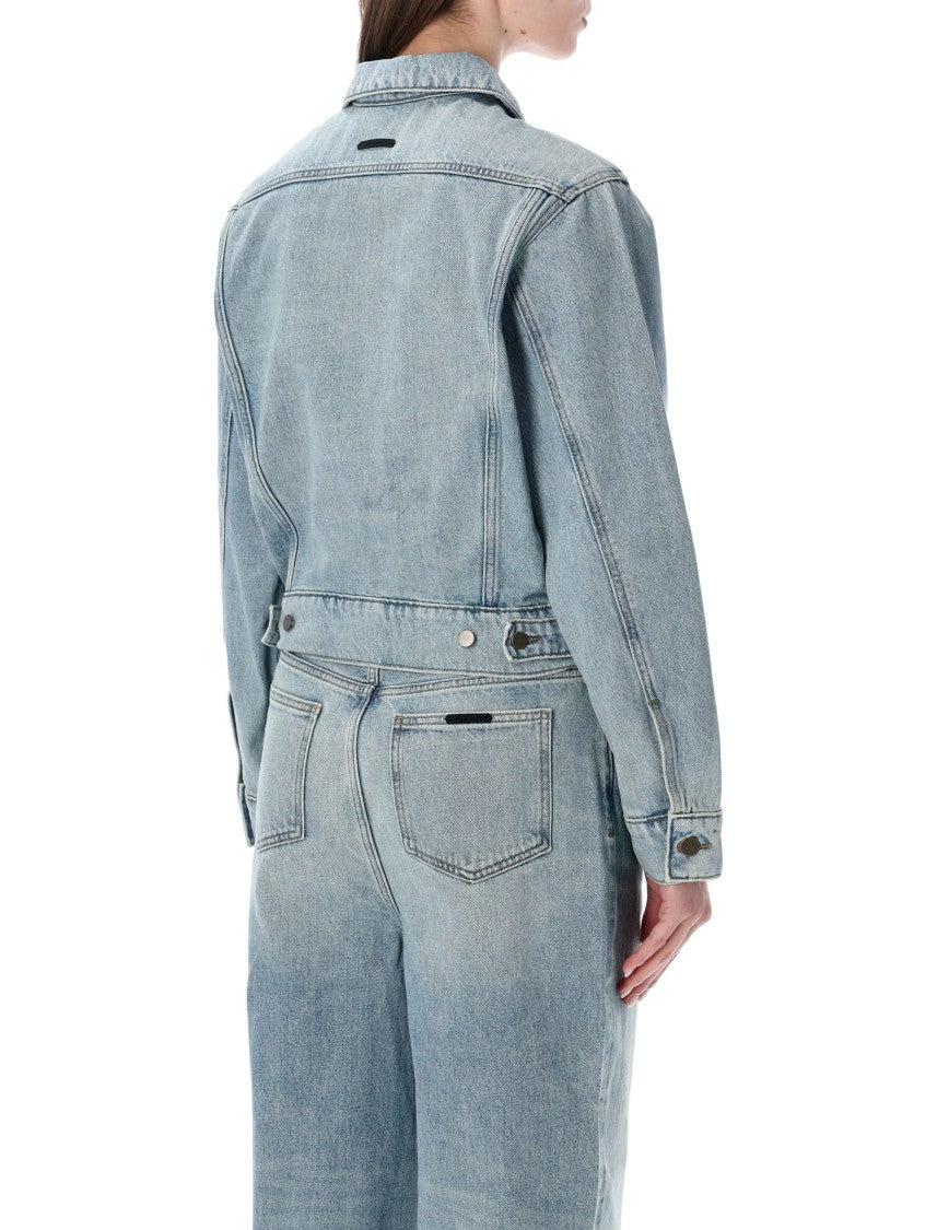 Fear Of God Classic Trucker Cropped Vintage Denim Jacket