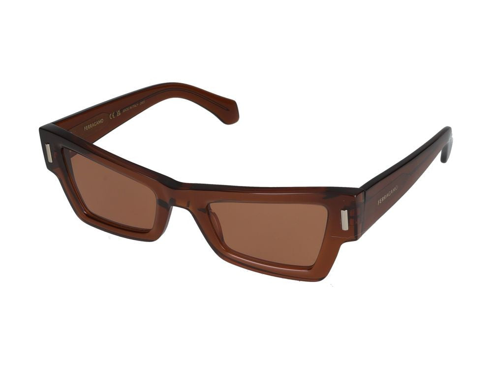 Salvatore Ferragamo Sunglasses Salvatore Ferragamo Sf2006s 232 Transparent Brown 53/23/140