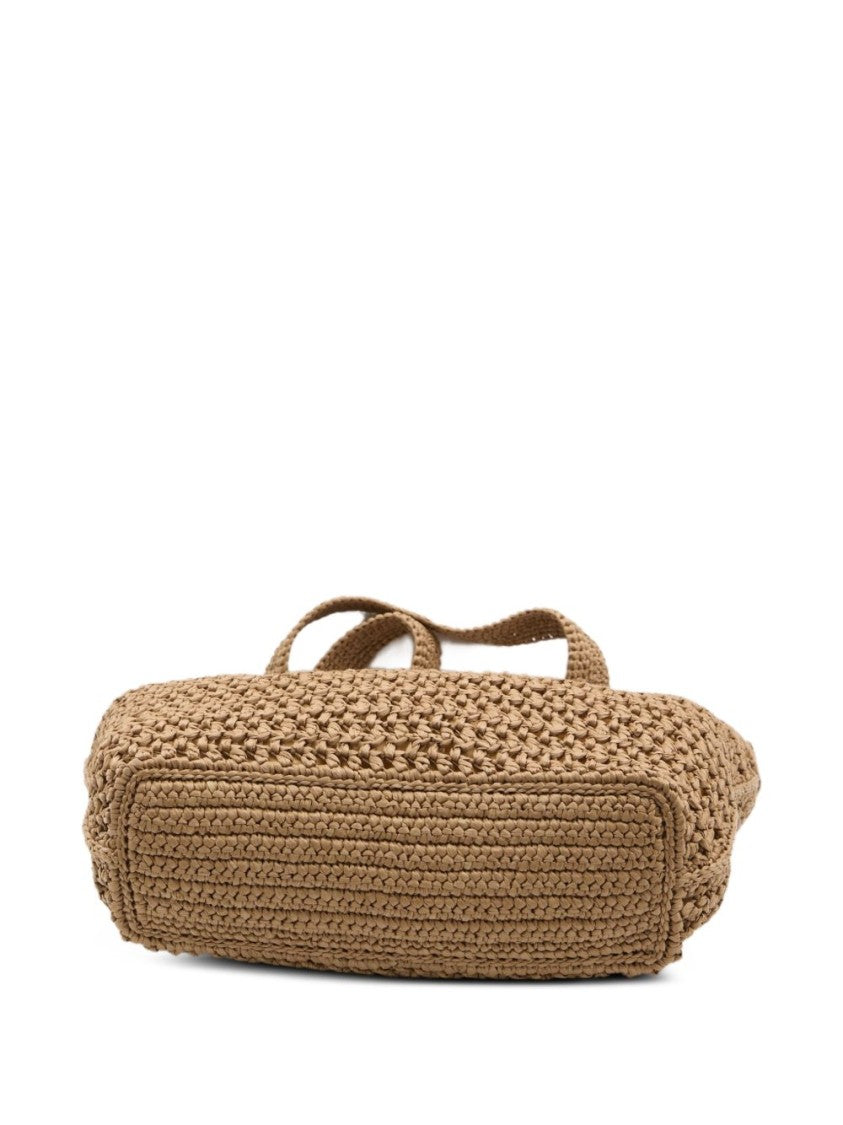 Tod's Spacious Woven Crochet Tote Bag