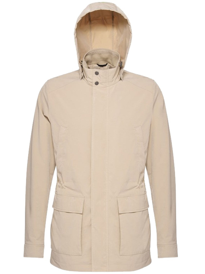 Geox Damon High Collar Hooded Casual Jacket