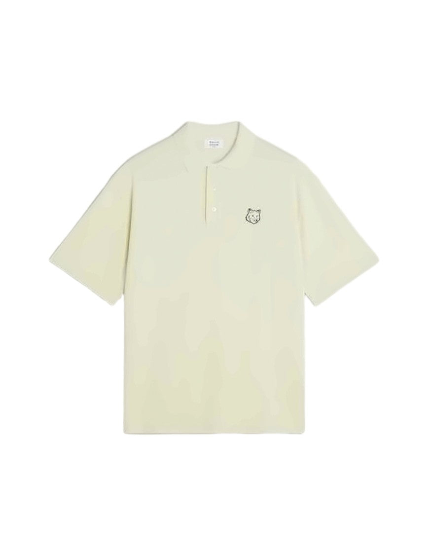 Maison Kitsuné Oversized Polo Shirt With Embroidered Fox Head Emblem