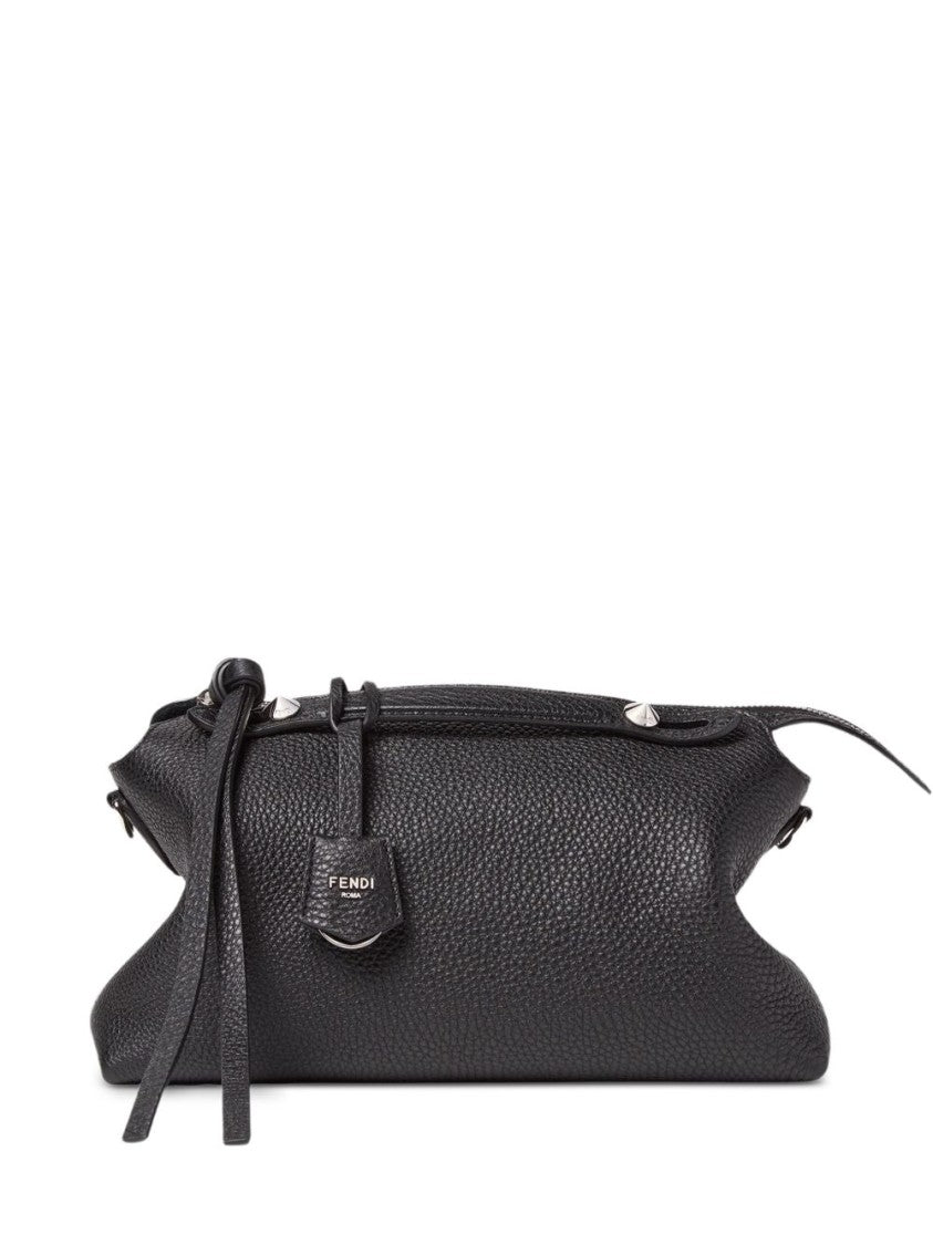Fendi Black Pebbled Leather Detachable Strap Shoulder Bag