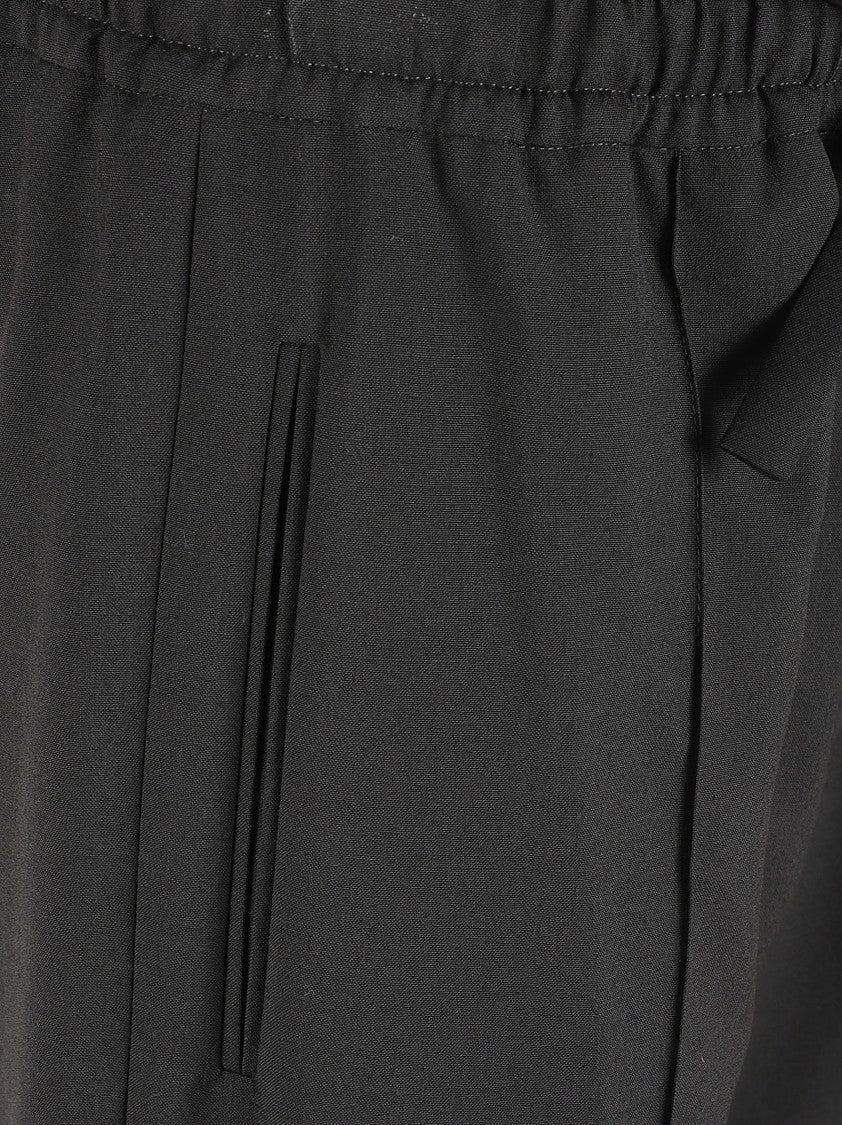 Valentino Garavani Straight Leg Trousers With Elasticated Drawstring Waistband