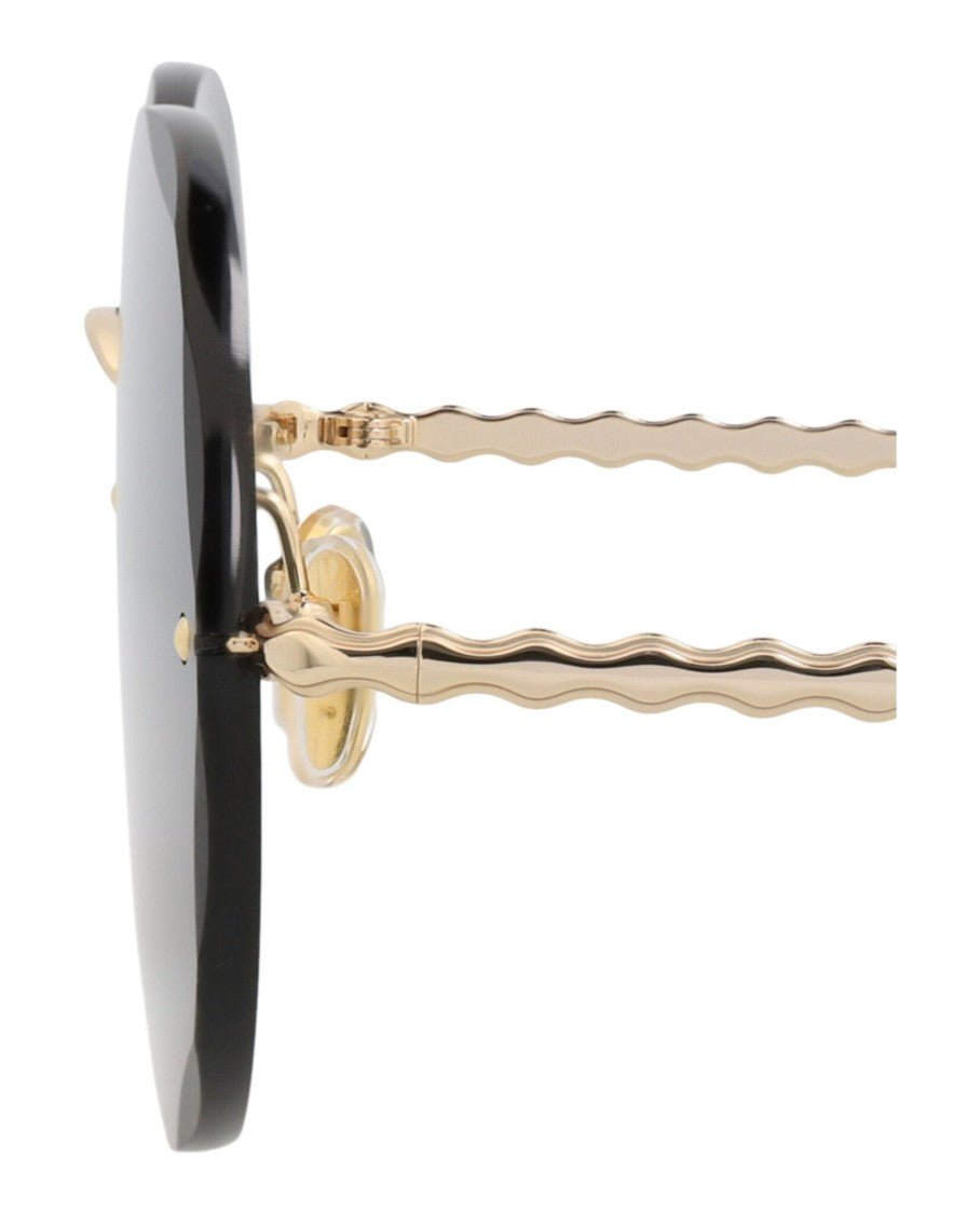 Chloé Round-Frame Metal Sunglasses