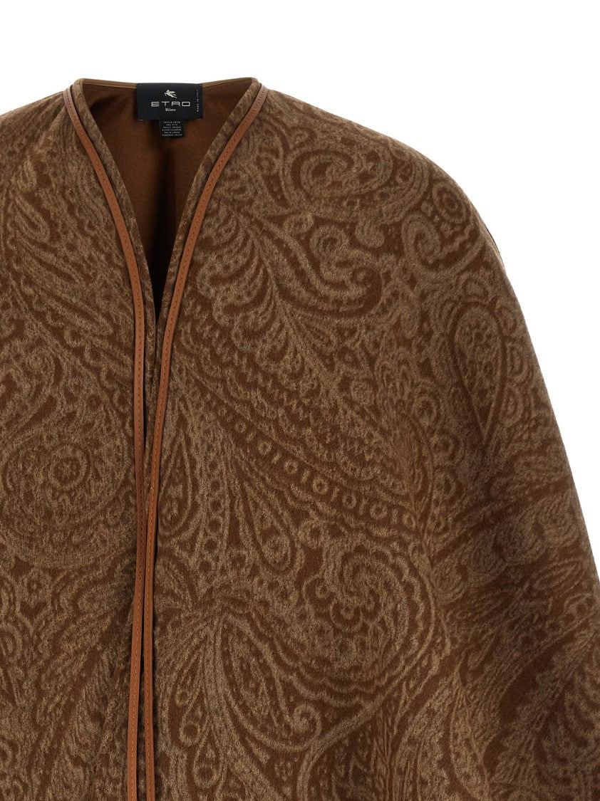 Etro Paisley Pattern Cape