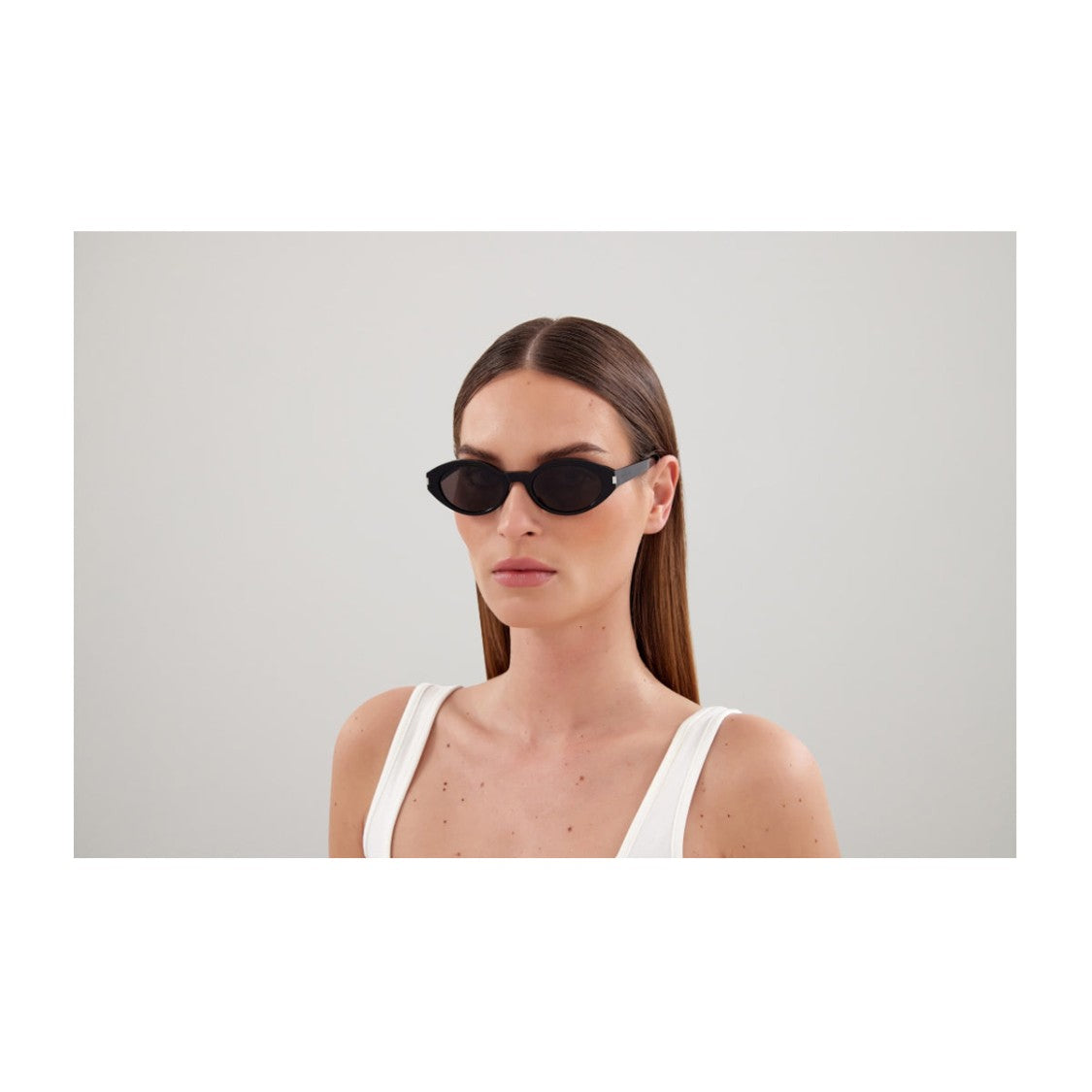 Saint Laurent Black Sl 567 Acetate Geometric Sunglasses