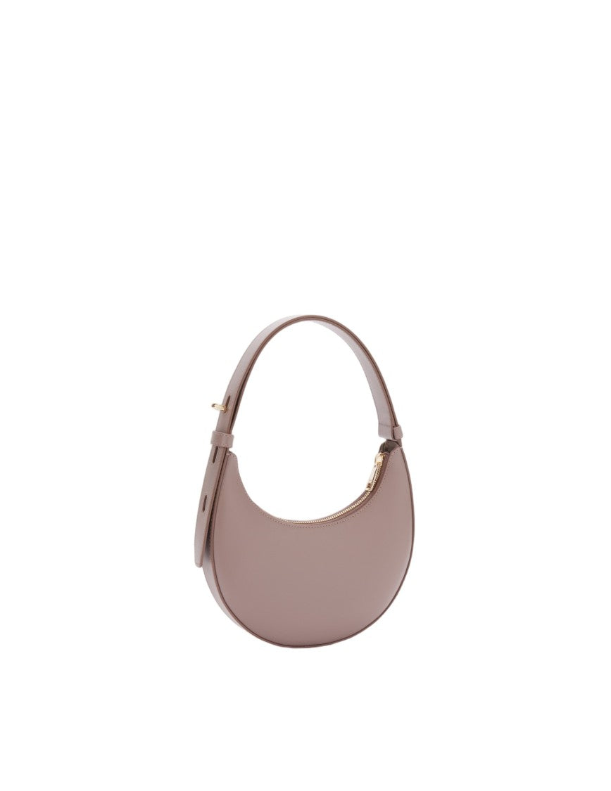 Furla Delizia Mini Leather Hobo Bag, Mauve