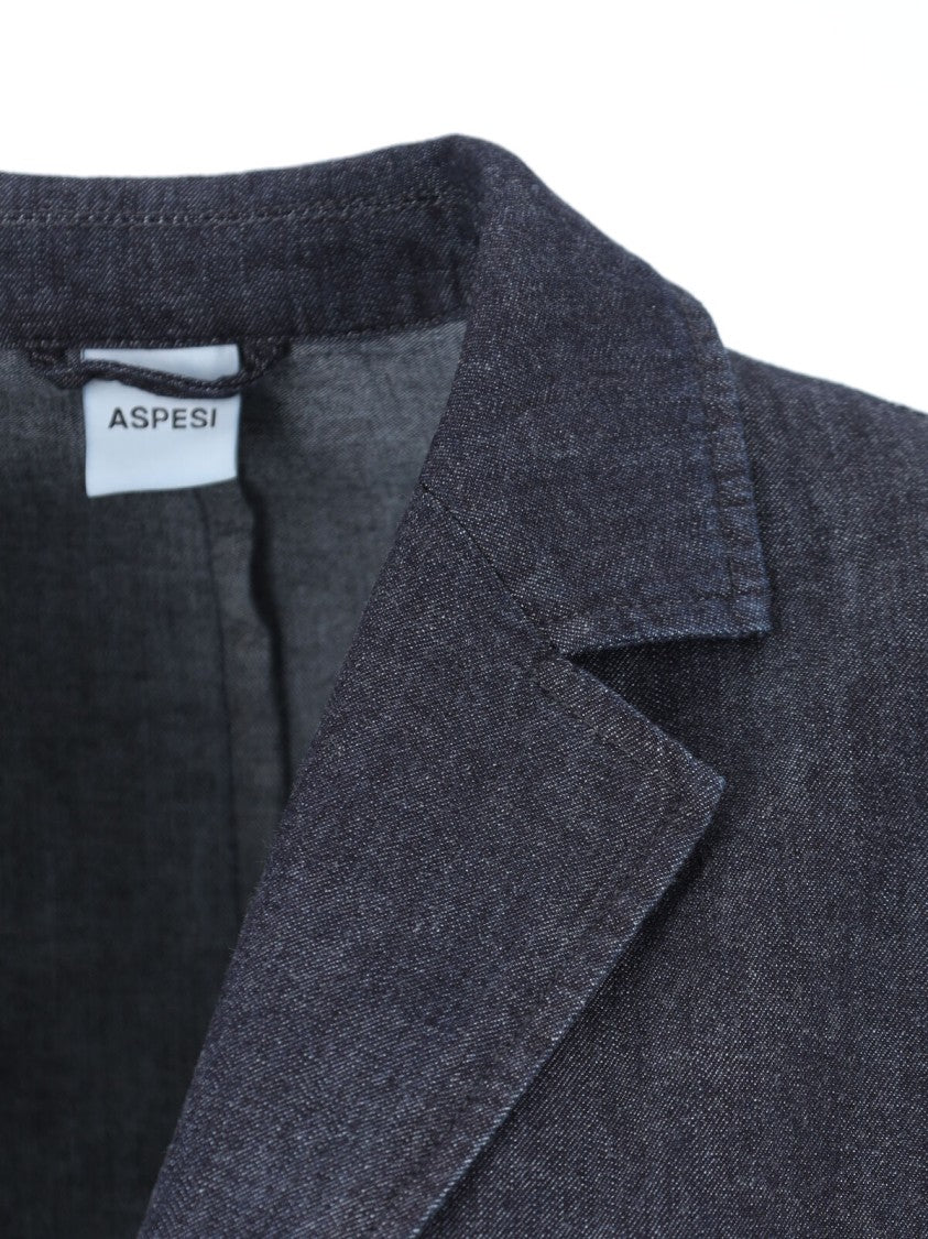 Aspesi "Mod.0932" Denim Blazer – Blue