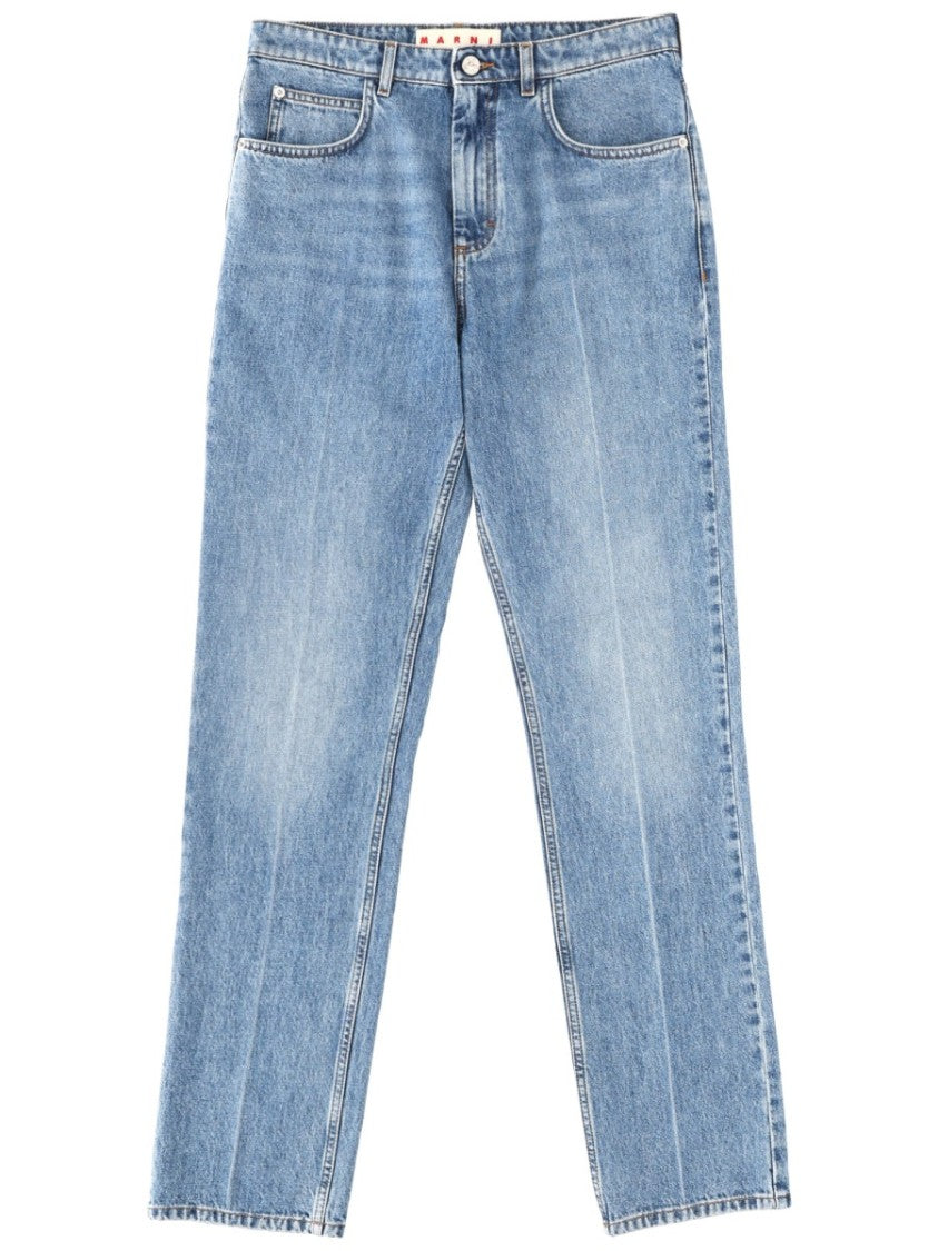 Marni Blue Straight-Fit Denim Jeans
