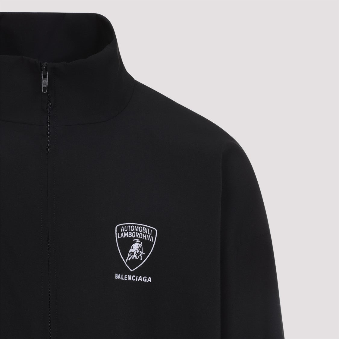 Balenciaga Black Modern Jacket With High Collar