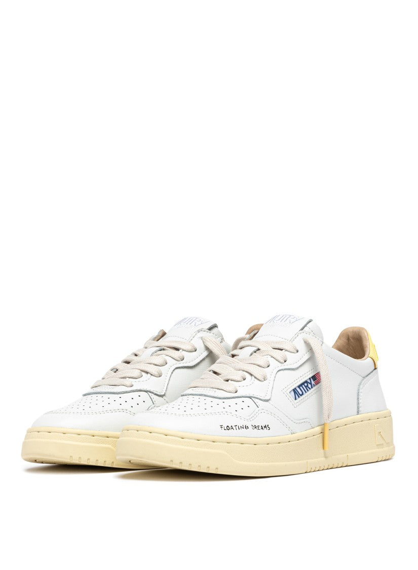 Autry Low-Top Leather Sneakers With Vintage Aesthetic