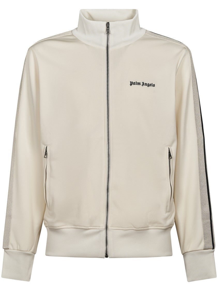 Palm Angels Classic Logo Track Jacket With High Collar And Stylish Panels