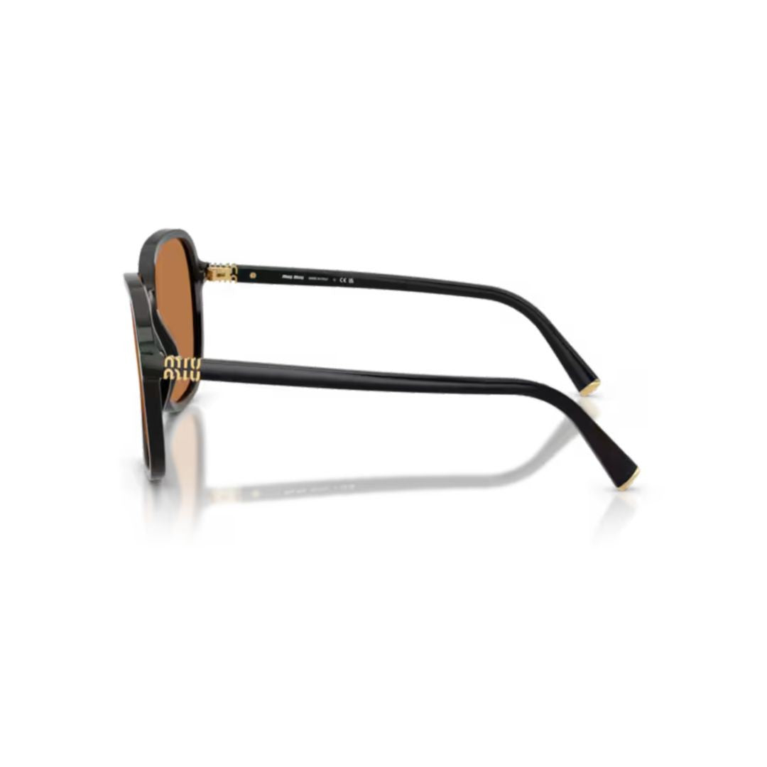 Miu Miu 0Mu B01s Oversized Square Black Acetate Sunglasses