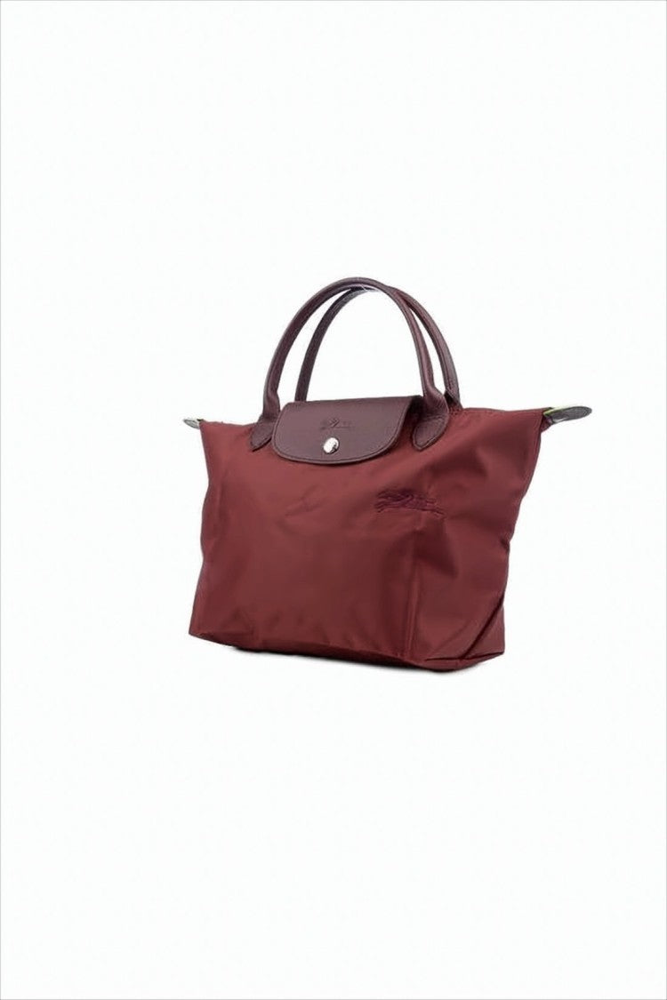 Longchamp Trapezoidal Tote Bag In Glossy Nylon